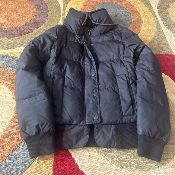 Juicy Couture Y2K Vintage Black Short Puffer Down Jacket Winter Coat Women’s S - Picture 1 of 5